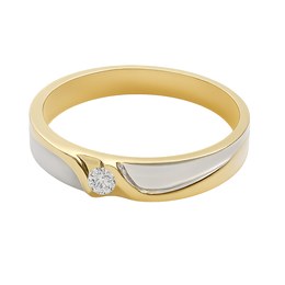 Zlatý 585/1000 prsten vícebarevný s kamenem NR246