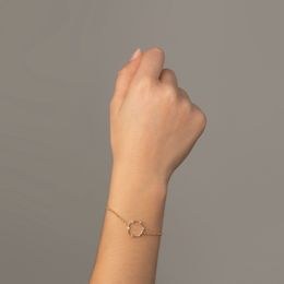 MINET Broušený pevný stříbrný náramek