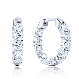 MINET Elegantní stříbrné 925/1000 náušnice s bílými zirkony JMAN0691SE00