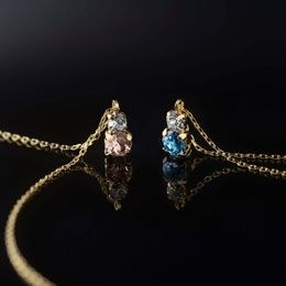 Stříbrný zlacený řetízek s přívěskem Victoria Cruz A3653-07DG