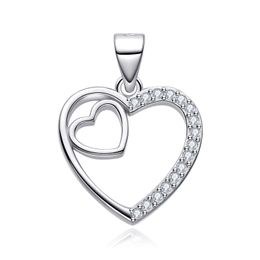 MOISS stříbrný přívěsek SRDCE