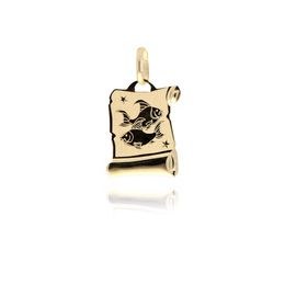 MOISS přívěsek ze žlutého zlata RYBY