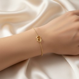 Zlatý 585/1000 náramek singapur 1699