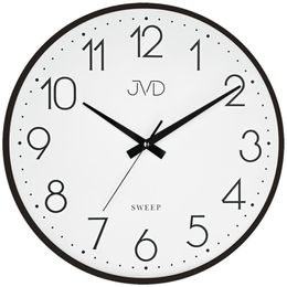 JVD HK4169.1 - velké kovové hodiny s tichým chodem a výbornou čitelností