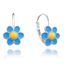 MINET Stříbrné náušnice KOPRETINY