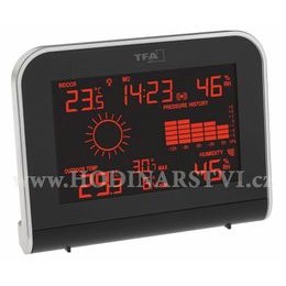 Teploměr s vlhkoměrem a hodinami TFA 35.1065