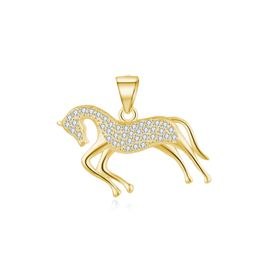 MOISS stříbrný přívěsek KŮŇ GOLD