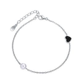 MOISS stříbrný náramek SRDCE