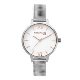 Hodinky SUNDAY ROSE Fashion Silver Love SUN-F04