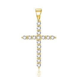 MOISS stříbrný přívěsek GOLD KŘÍŽ