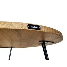 KUBRi 0181A - Luxusní dubové hodiny s epoxidovými doplňky