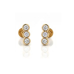 Stříbrné náušnice JVD 925/1000 SVLE3618XJ6GO00