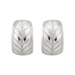 Zlaté náušnice z bílého zlata francouzské zavírání