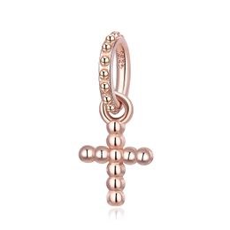 MOISS stříbrný přívěsek KŘÍŽEK ROSE