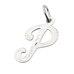 Zlatý přívěsek z bílého zlata písmeno