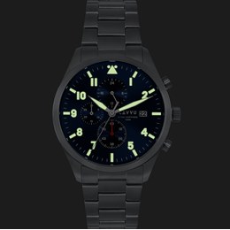 LAVVU Stříbrné hodinky GÖTEBORG MESH LWM0119