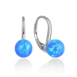 MOISS stříbrné náušnice OPÁL