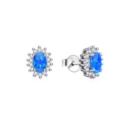 MOISS stříbrné náušnice OPÁL