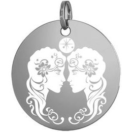 Stříbrný přívěsek zvěrokruh blíženci 16,5 mm