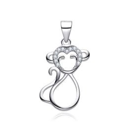 MOISS stříbrný přívěsek OPICE