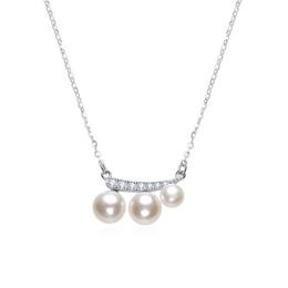 MOISS perlový stříbrný náhrdelník