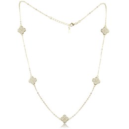 Victoria Cruz A4502-MDG - stříbrný náhrdelník s barevnými kameny - pozlacený