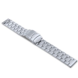 LAVVU Masivní stříbrný ocelový řemínek - 20