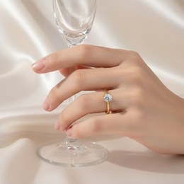 MOISS prsten ze žlutého zlata TRICOLOR