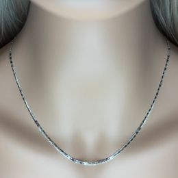 Zlatý 585/1000 řetízek vícebarevný žiletkový 1424