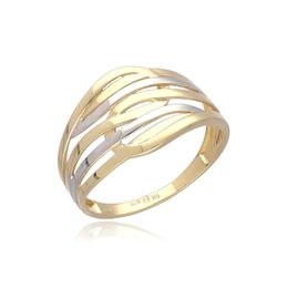 MOISS prsten ze žlutého zlata BICOLOR
