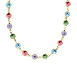 Stříbrný zlacený náhrdelník Victoria Cruz A3066-MDG