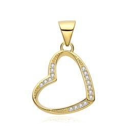 MOISS stříbrný přívěsek SRDCE GOLD