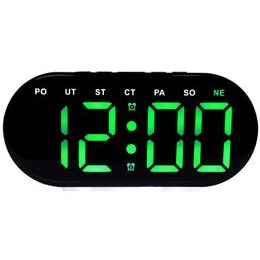 JVD SB8035.1 - svítící hodiny s budíkem a názvem dne v češtině