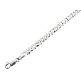 Zlatý 585/1000 řetízek z bílého zlata panzer 1818