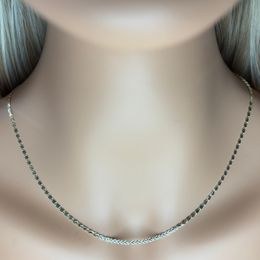 MINET Elegantní zlatý náhrdelník spojené kroužky Au 585/1000 1,70g