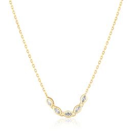 Stříbrný náhrdelník JVD 925/1000 SVLN1003S61GO45