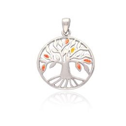 MOISS stříbrný přívěsek STROM OPÁL