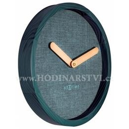 Designové nástěnné hodiny 3155tq Nextime Jeans Calm 30cm