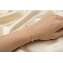 MINET Zlatý náramek srdíčko Au 585/1000 1,00g