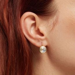 Stříbrné zlacené náušnice Victoria Cruz A2521-02DT