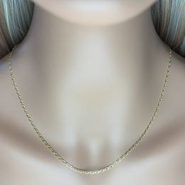 Zlatý 585/1000 řetízek z bílého zlata anker 1394