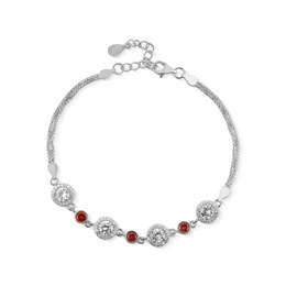 Náramek JVD SVLB0539XD5R118 stříbrný