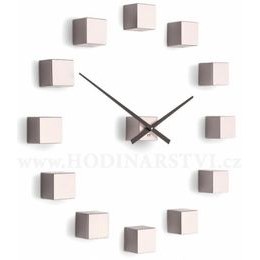 Designové nástěnné nalepovací hodiny Future Time FT3000PI Cubic pink