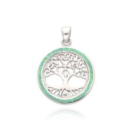 MOISS opálový stříbrný přívěsek STROM