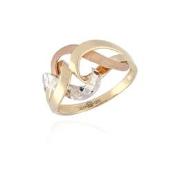 MOISS prsten ze žlutého zlata TRICOLOR
