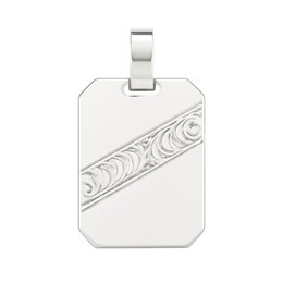 Stříbrný přívěs Destička s rytinou VA-1067