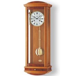 AMS 607/9 - mechanické kyvadlové hodiny od německého výrobce v odstínu třešeň