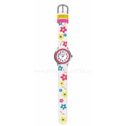 Květované bílé dívčí hodinky CLOCKODILE FLOWERS CWG5025