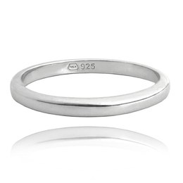 MINET Minimalistický snubní stříbrný 925/1000 prsten JMAN0328SR