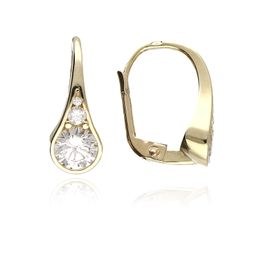 MOISS náušnice ze žlutého zlata